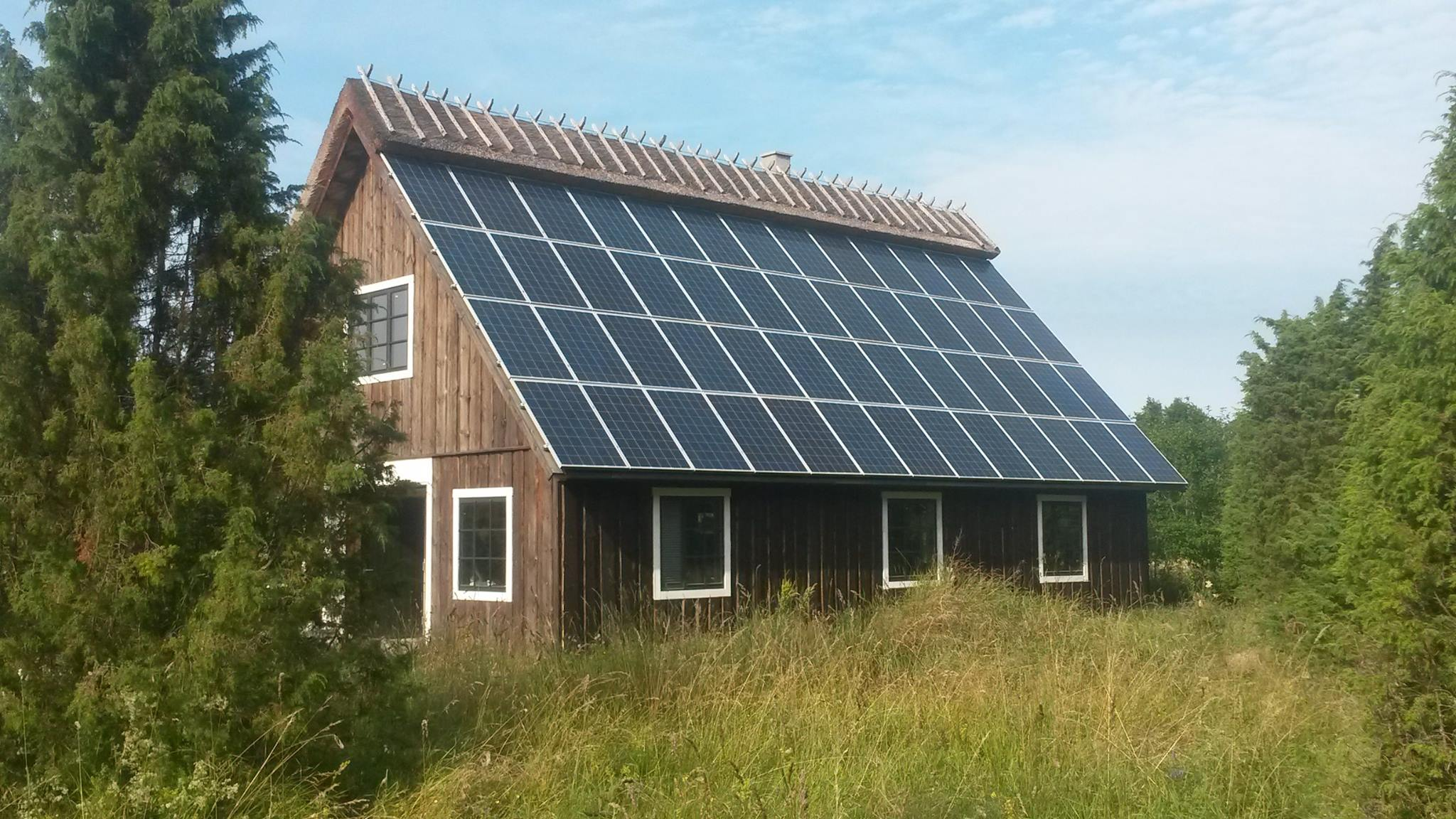 Tilted Solar Panel Image